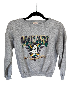 Vintage 90’s Mighty Ducks Kid’s Grey Crewneck Sweatshirt